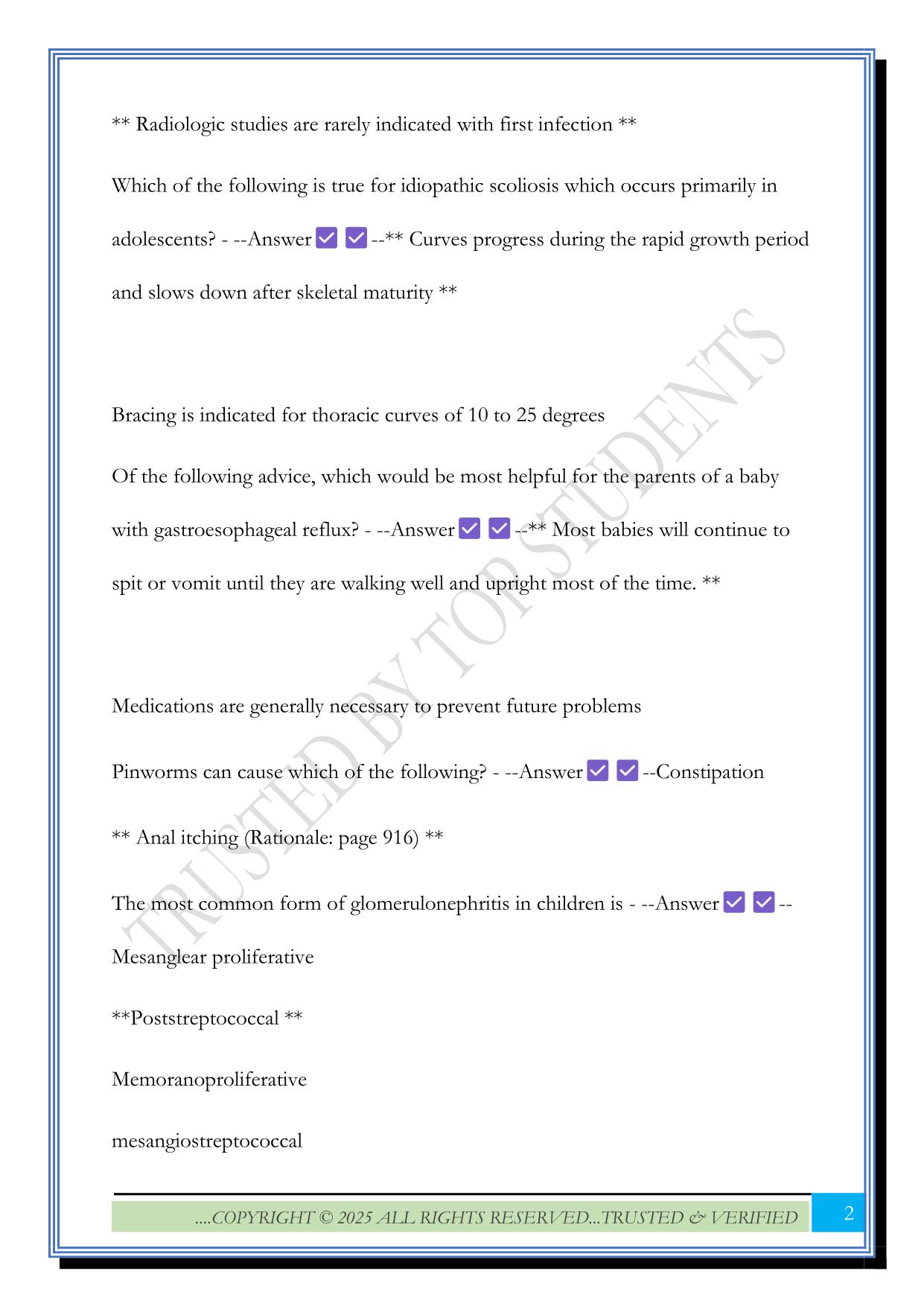NR602 WEEK 3 QUIZ 2025 QUESTIONS AND ANSWERS