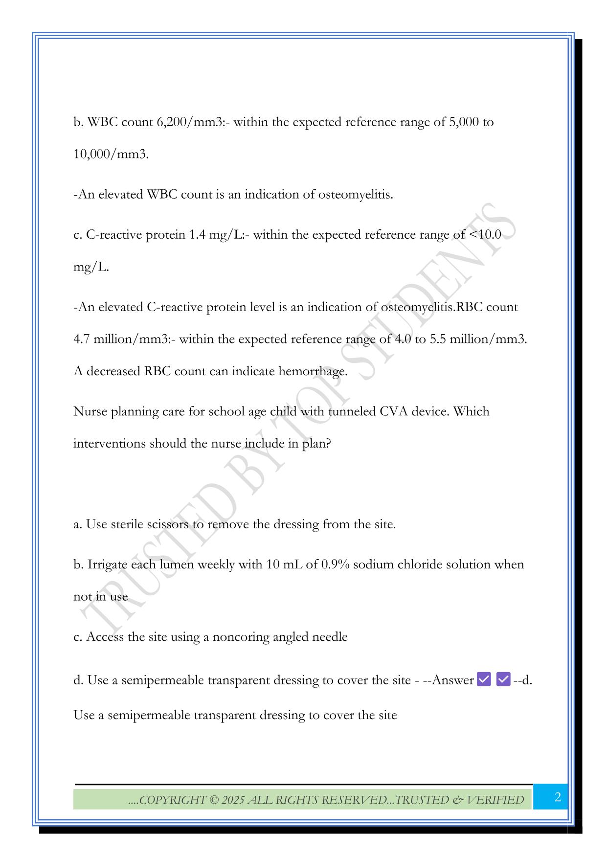 Peds- ATI Practice Exam B 2025 Questions and Answers