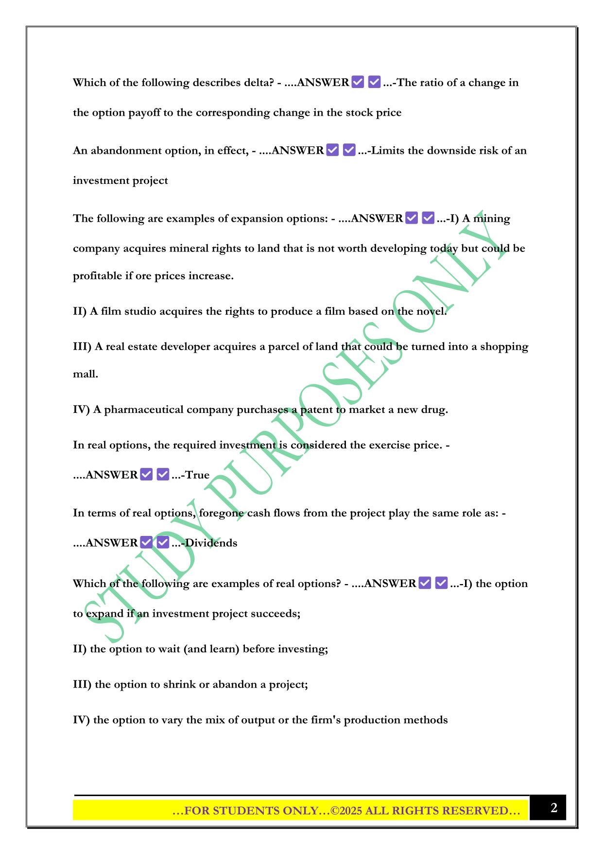 BMGT444 Final Exam 2025 Questions and Answers