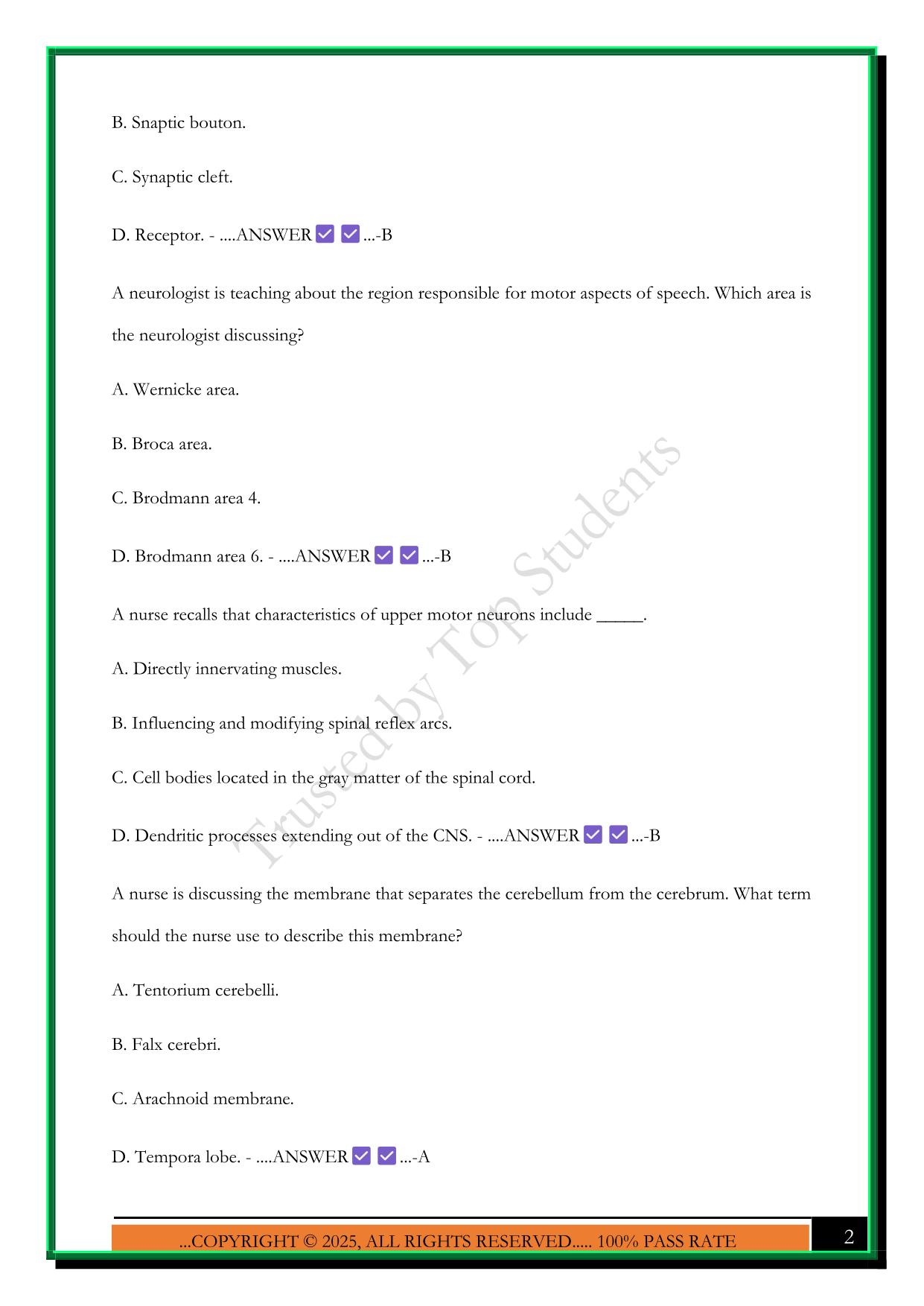 UNIT 3 EXAM PAT 2025 QUESTIONS AND ANSWRS