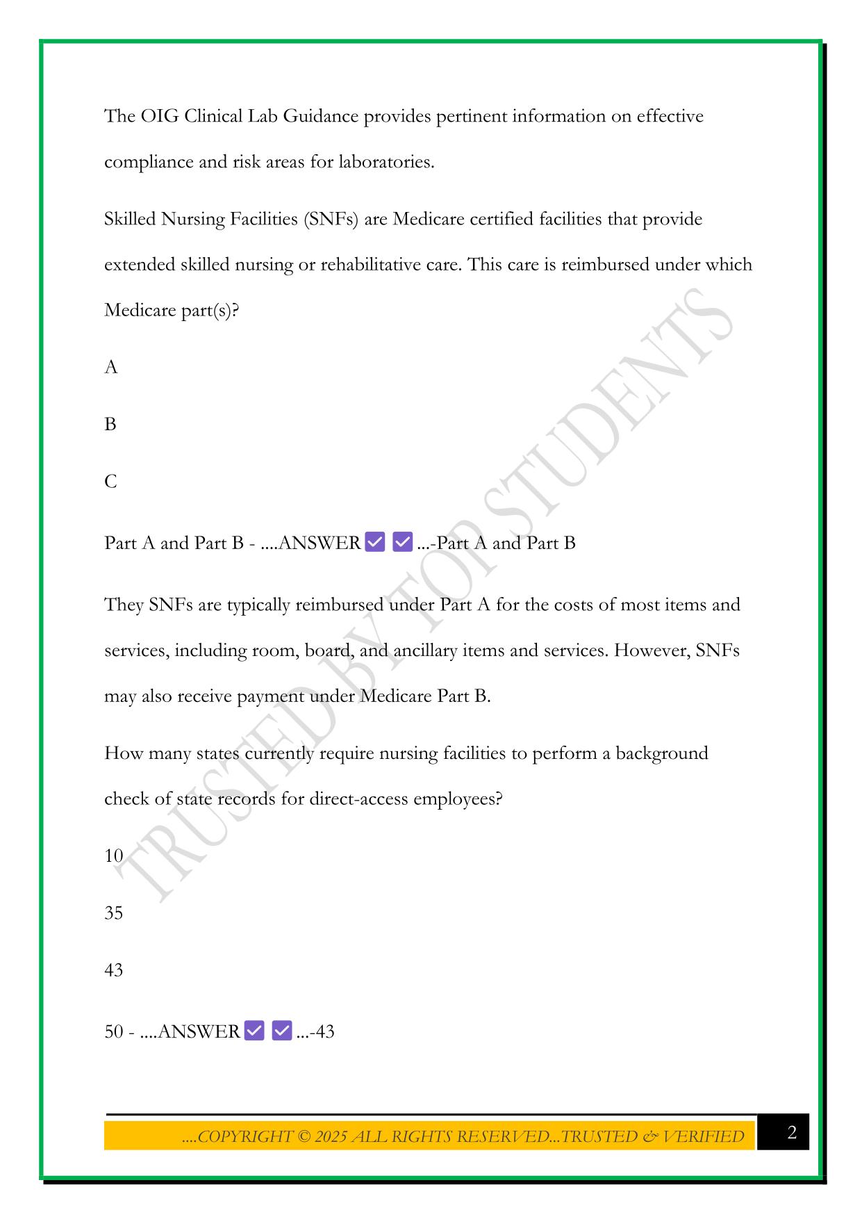 CPCO CHAPTER 3 EXAM 2025 QUESTIONS AND ANSWERS
