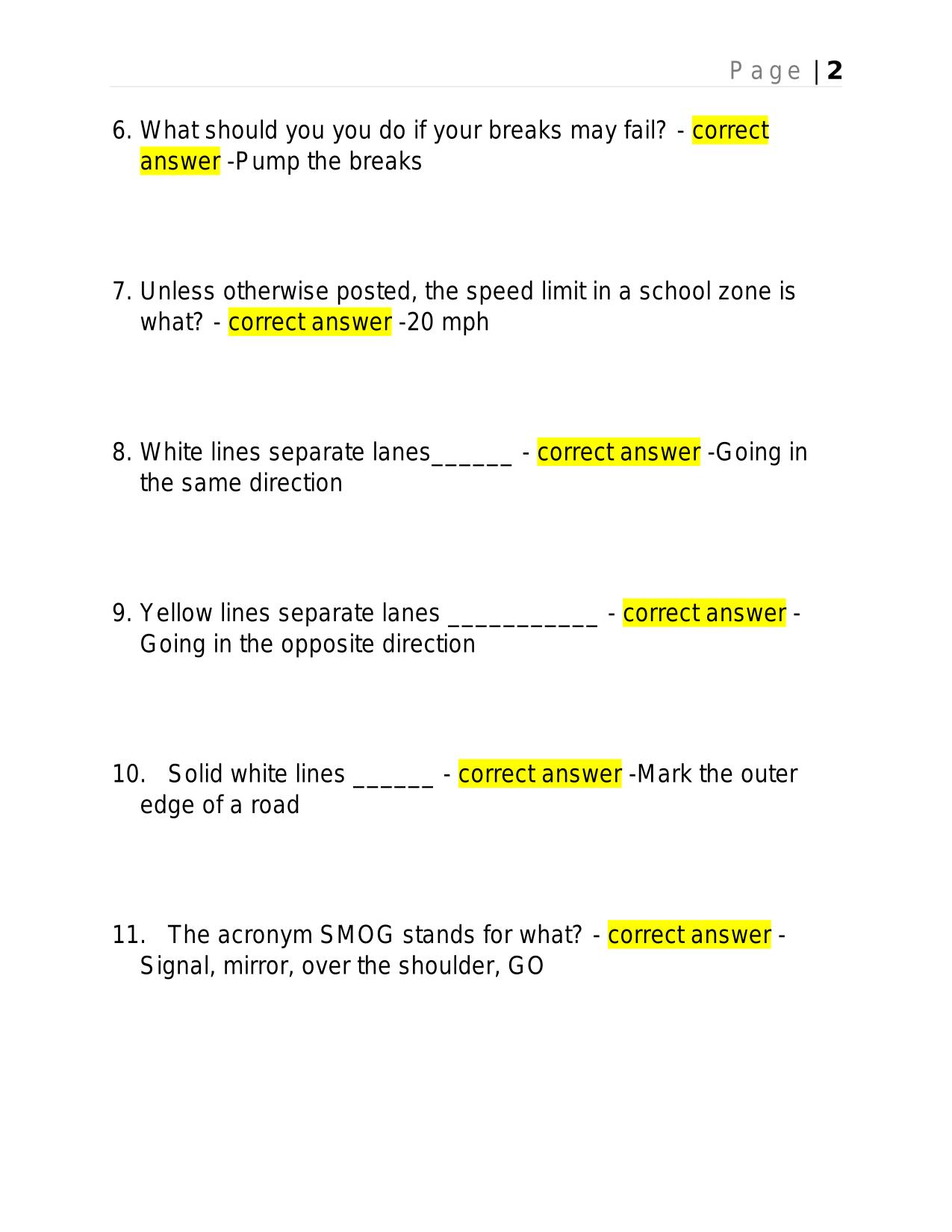 WASHINGTON STATE DOL WRITTEN TEST BRAND NEW ACTUAL EXAM WITH ANSWERS.