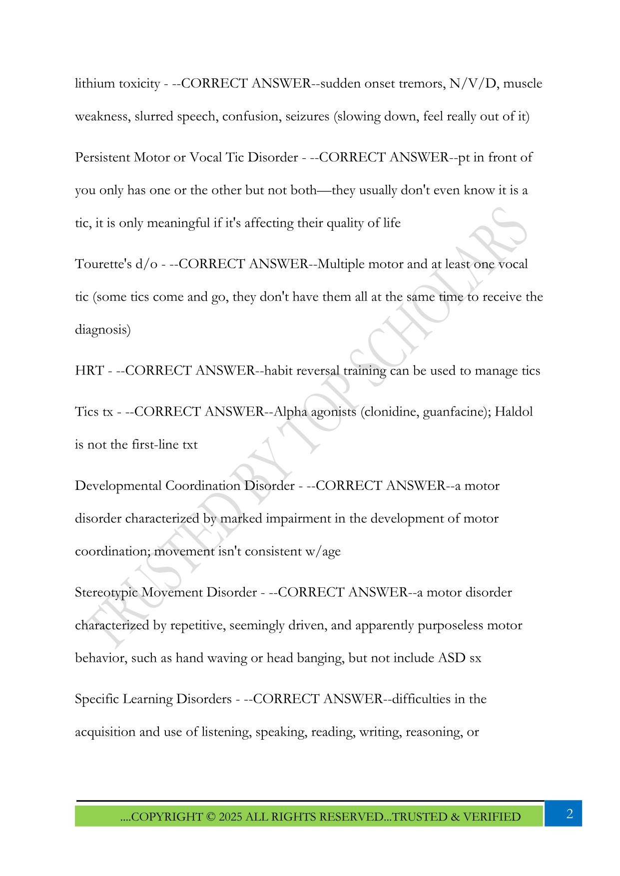 maryville nurs 663 exam 2 2025 Questions and Answers