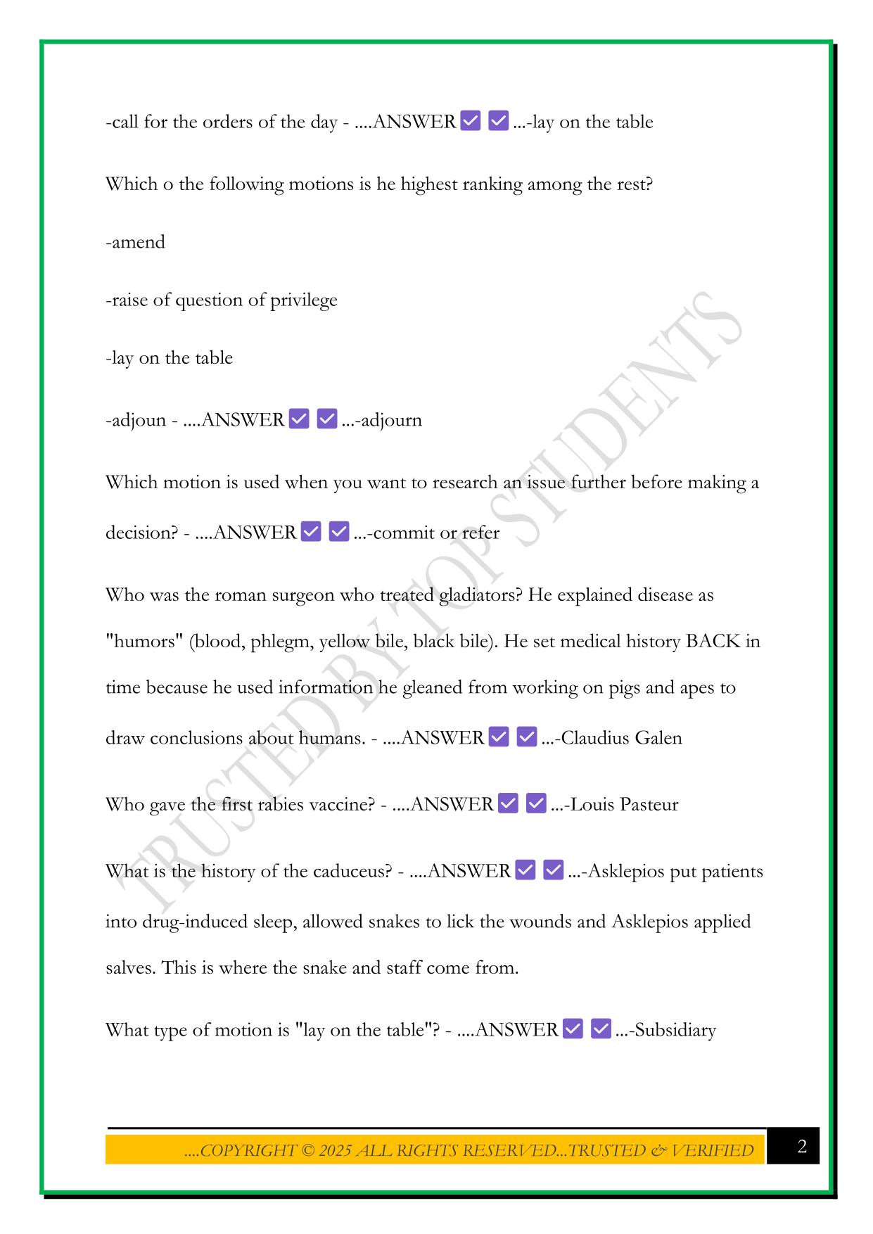 HOSA BOWL PRACTICE TEST 2025 QUESTIONS AND ANSWERS