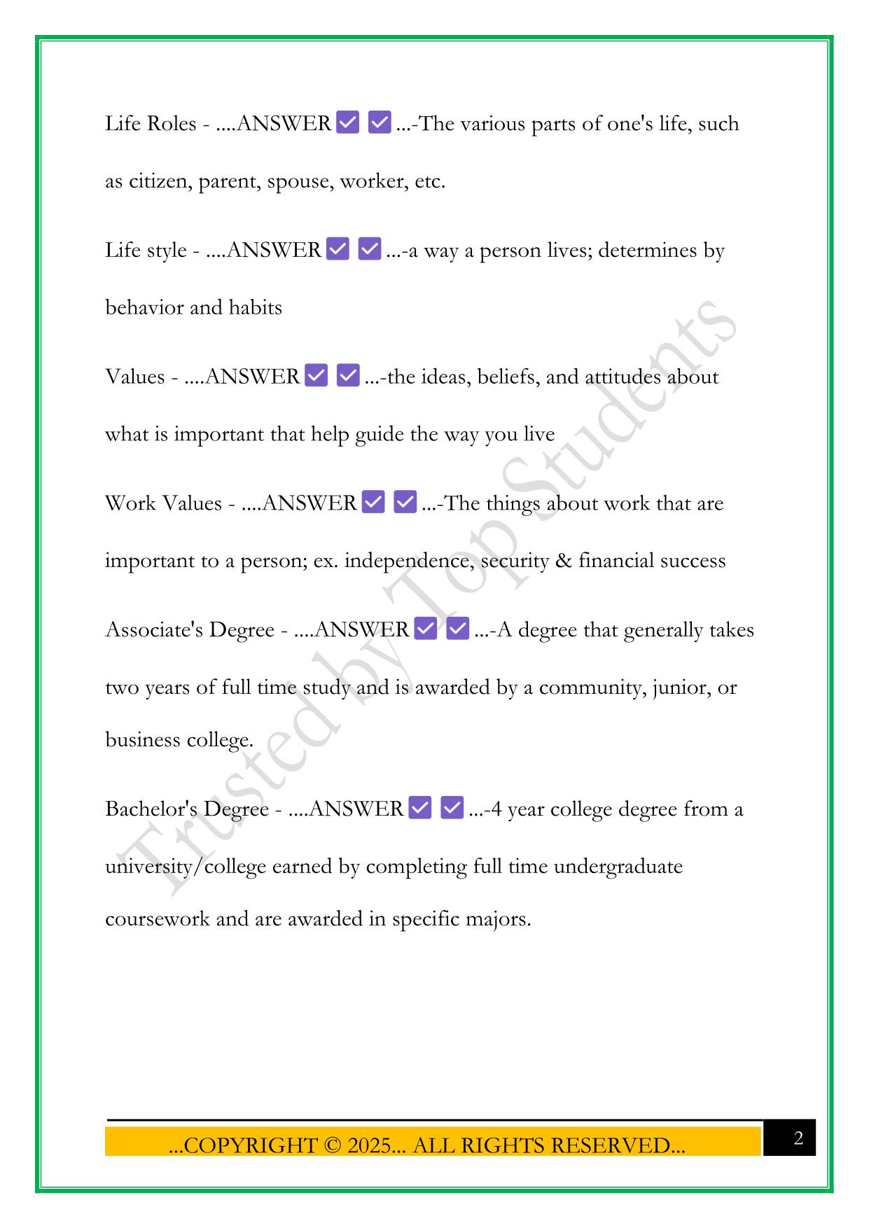 CFM 1 2025 QUESTIONS AND ANSWERS
