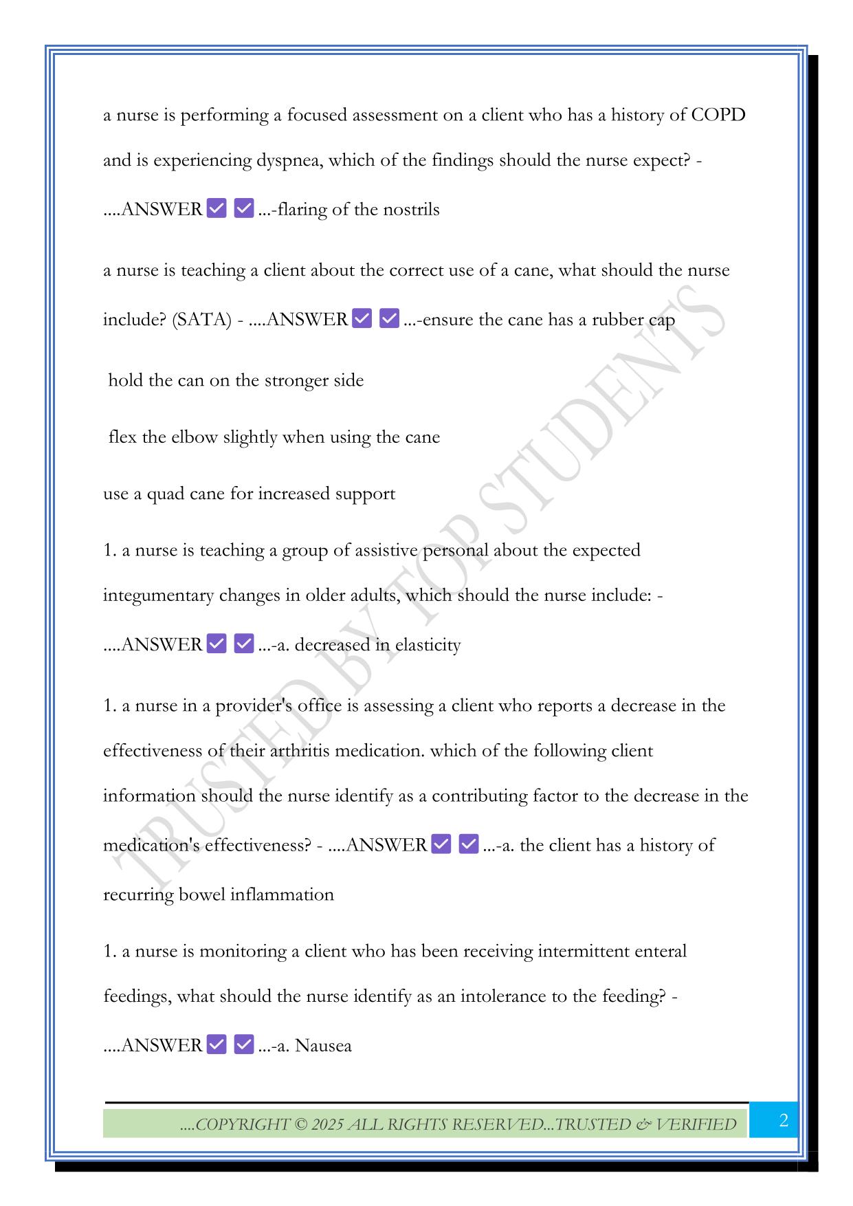 Capstone Fundamentals Assessment Exam 2025 Questions and Answers