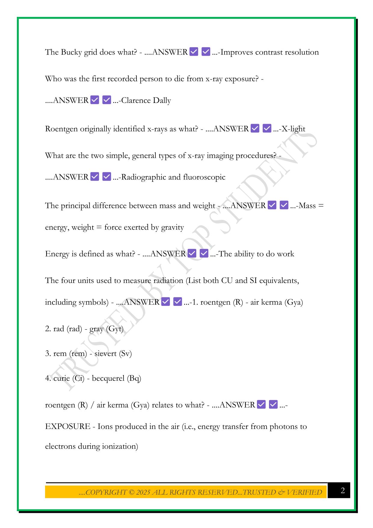 DMI 50A EXAM 1 2025 QUESTIONS AND ANSWERS