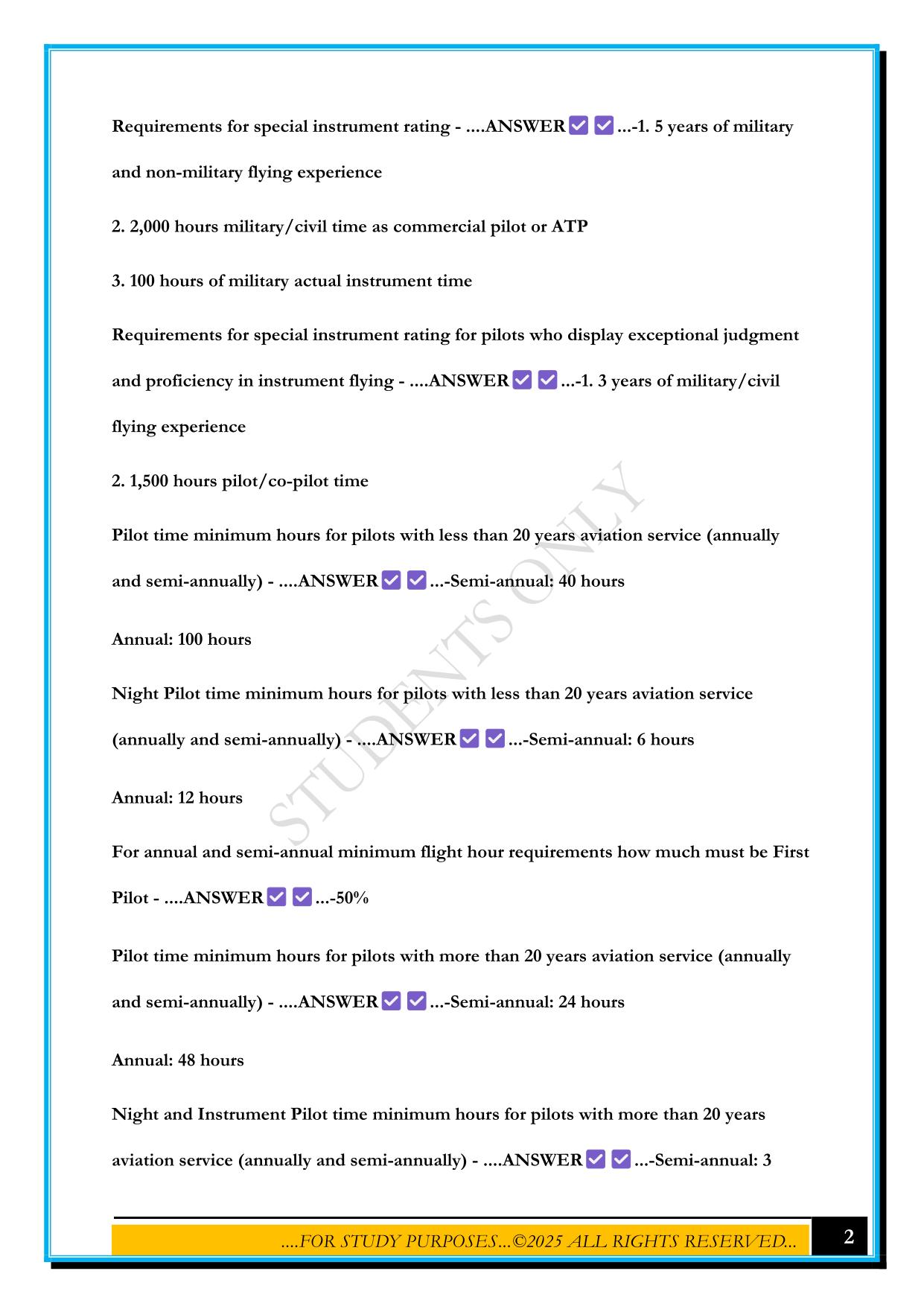 TILTROTOR INSTRUMENT GROUND SCHOOL REVIEW 2025 QUESTIONS AND ANSWERS