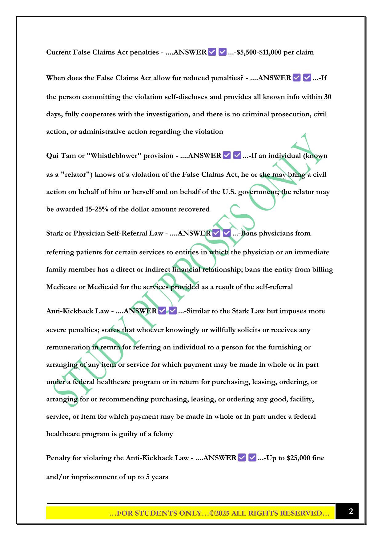 CPMA Exam 2025 Questions and Answers