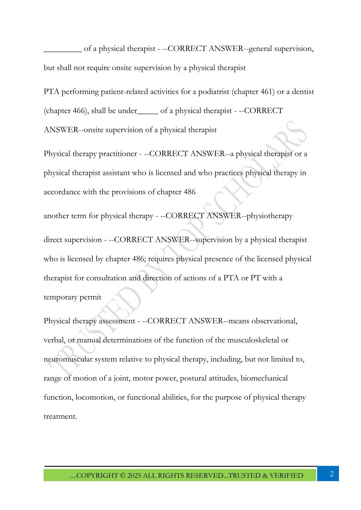 Florida Rules and Laws Exam 2025 Questions and Answers