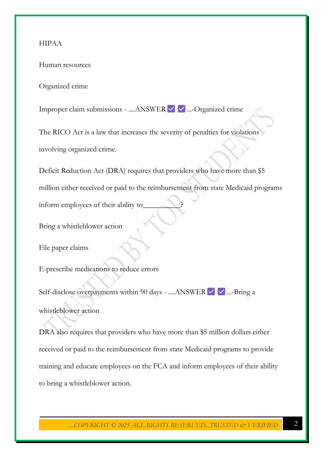 CPCO CHAPTER 4 EXAM 2025 QUESTIONS AND ANSWERS