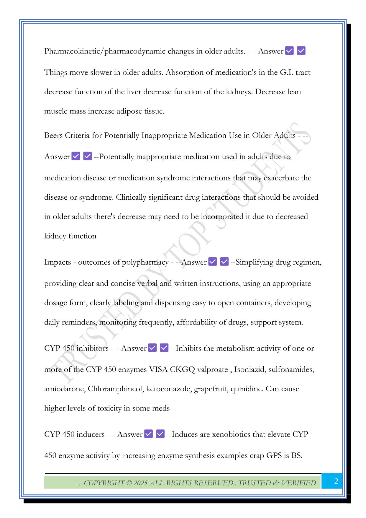 NR 565 pharm midterm Exam 2025 Questions and Answers