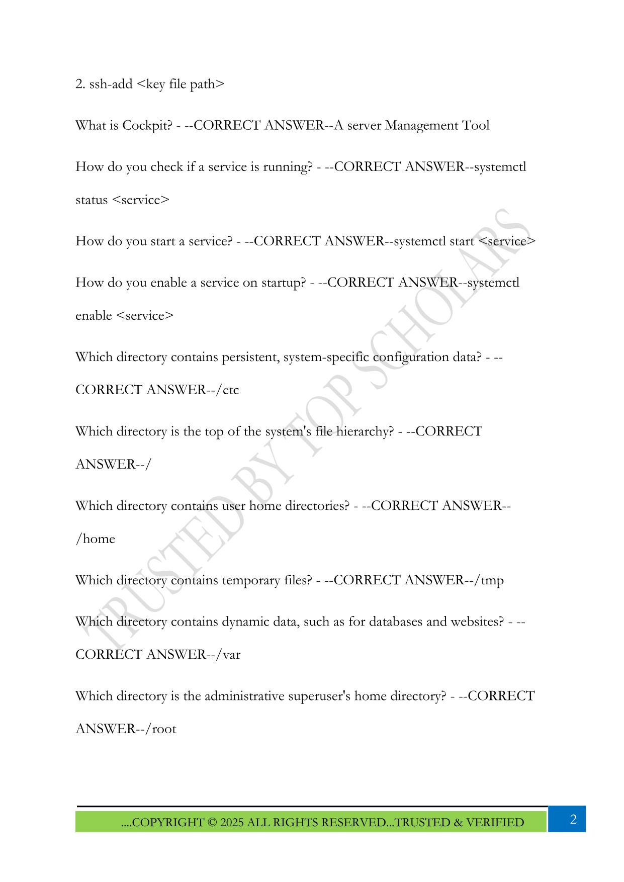 RHCSA Exam 2025 Questions and Answers