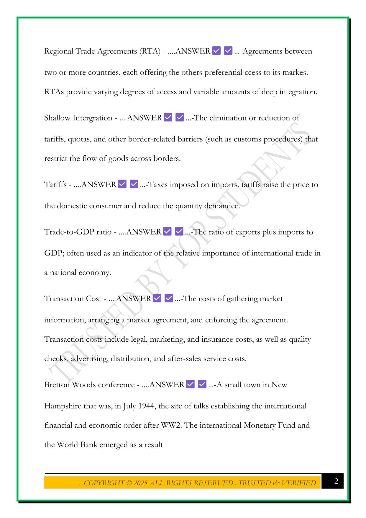 ECO 336 MIDTERM EXAM 2025 QUESTIONS AND ANSWERS