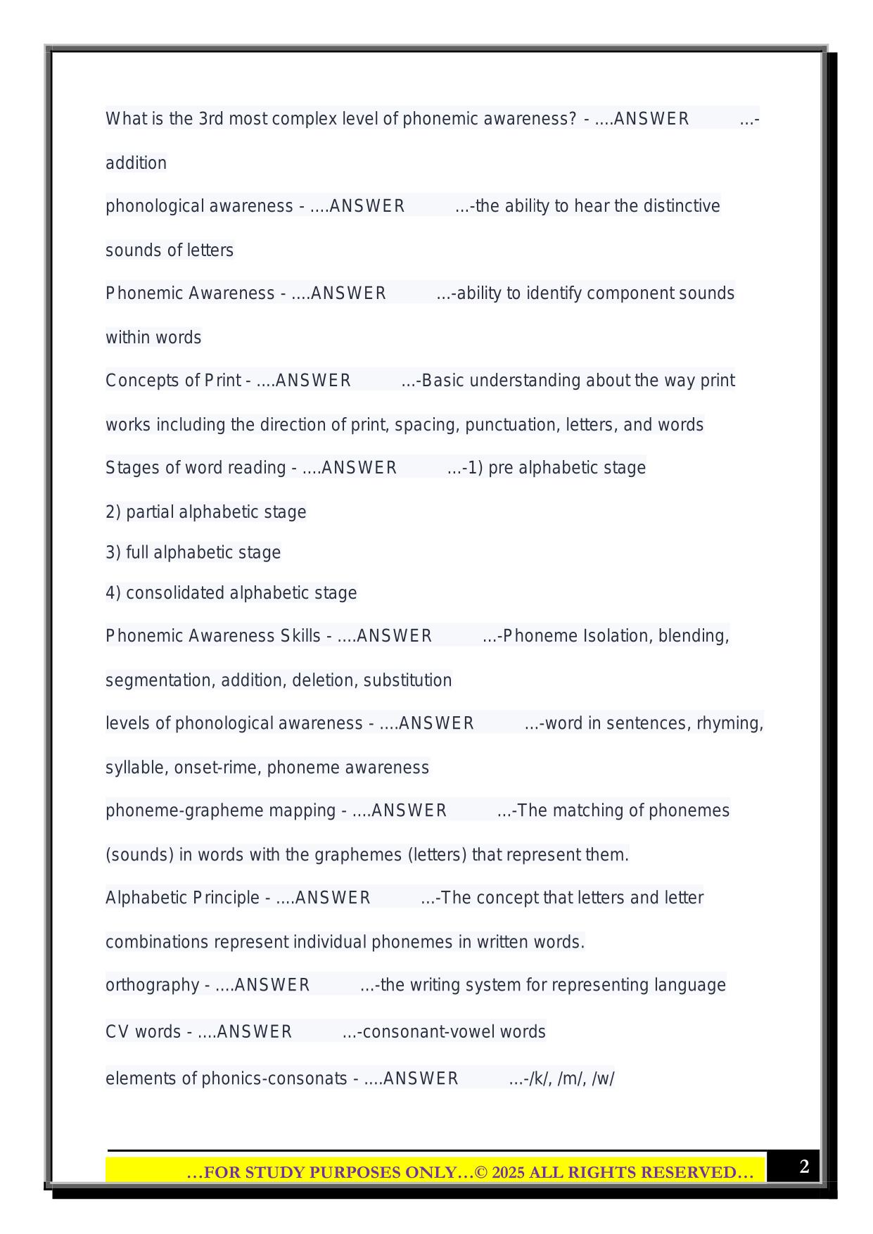 USU ELED 3100 Final 2025 Questions and Answers