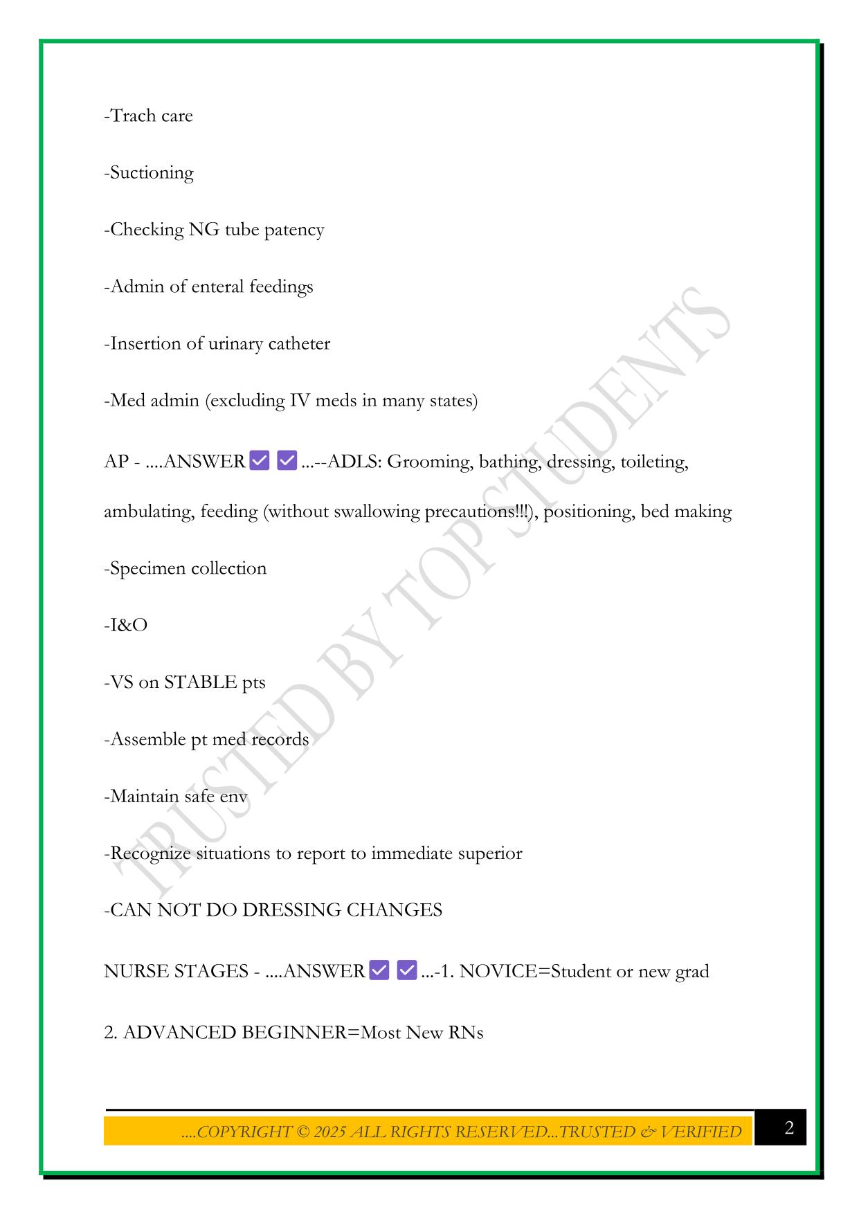 LEADERSHIP ATI: MUST KNOWS EXAM 2025 QUESTIONS AND ANSWERS
