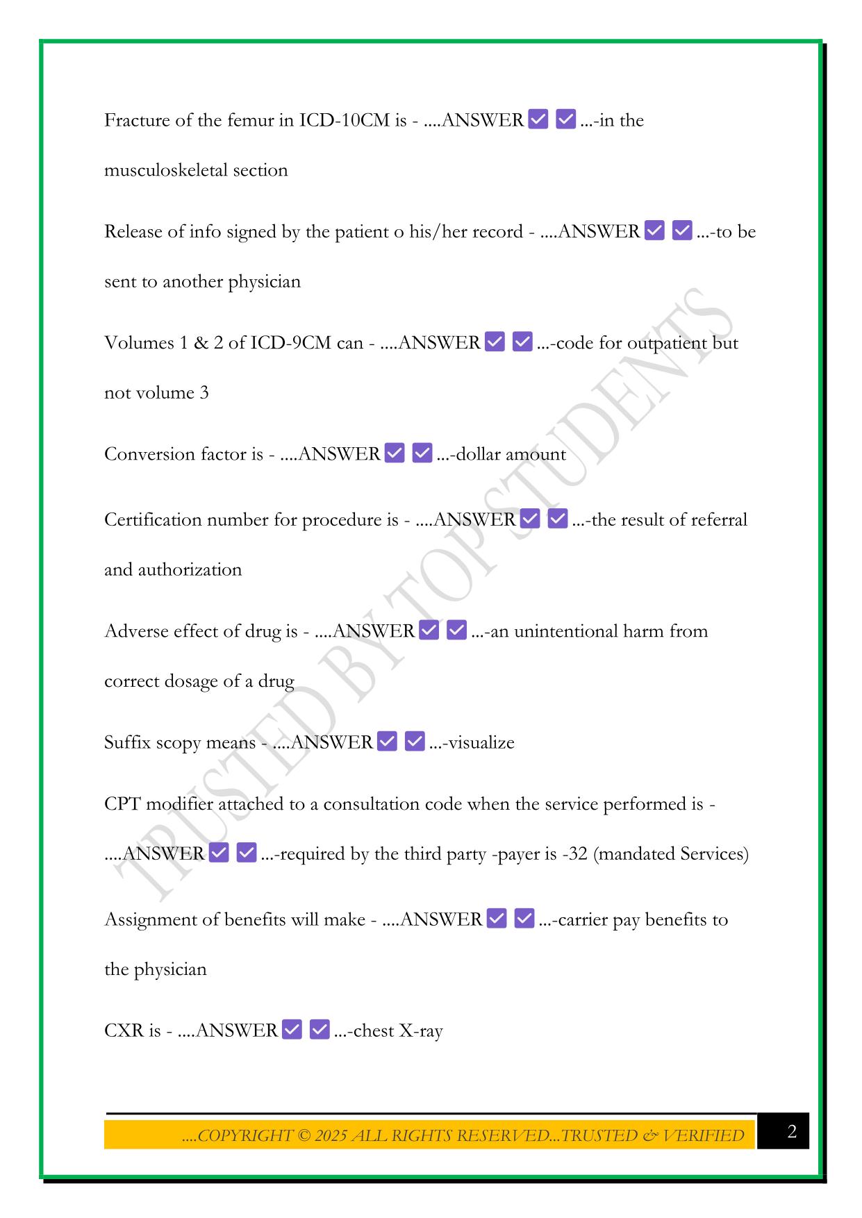 AMCA REVIEW QUESTIONS WITH CORRECT ANSWERS