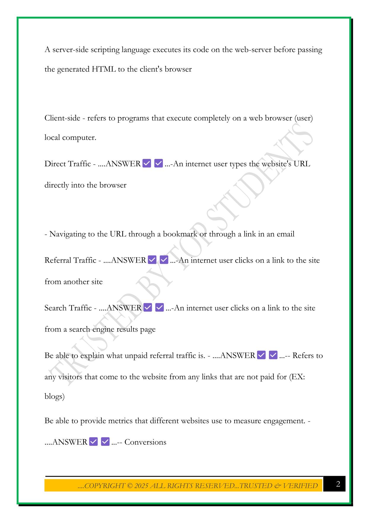 DIGITAL & SOCIAL MEDIA IN MARKETING MIDTERM EXAM 2025 QUESTIONS AND ANSWERS