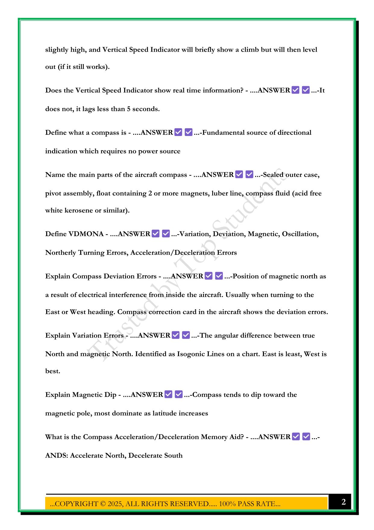 HELICOPTER GROUND SCHOOL EXAM 2025 QUESTIONS AND ANSWERS