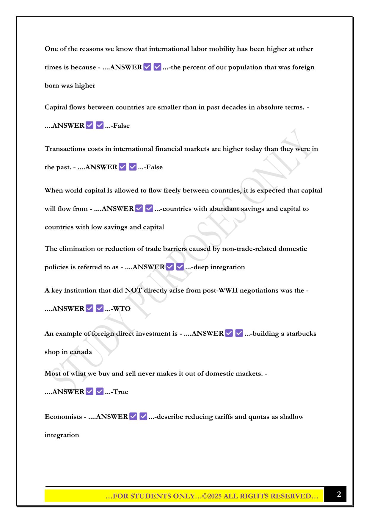 ECO 336 USM Midterm Exam 2025 Questions and Answers