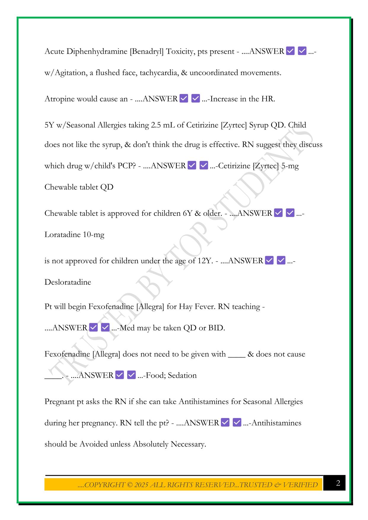 NUR 5334 MODULE 7 QUIZ 3 2025 QUESTIONS AND ANSWERS