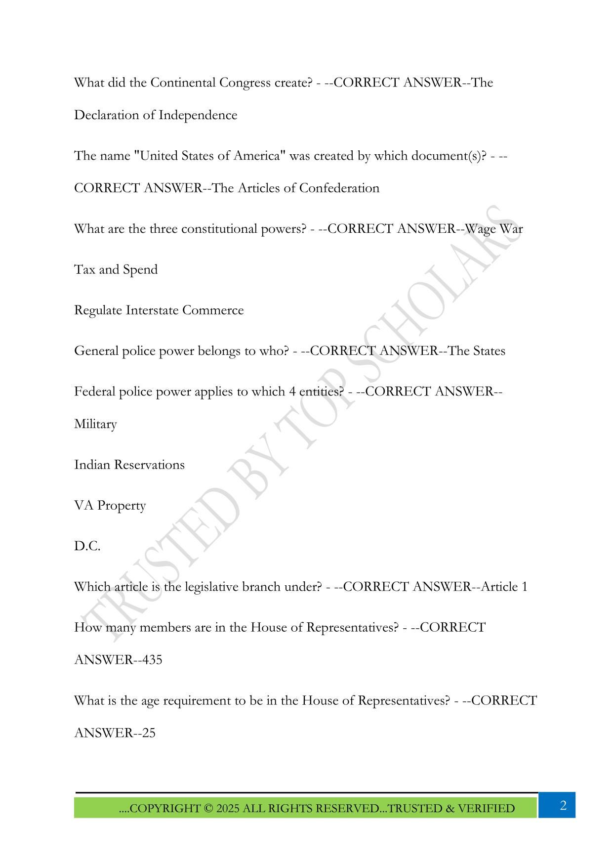 VA LETC WEEK 2 Exam 2025 Questions and Answers