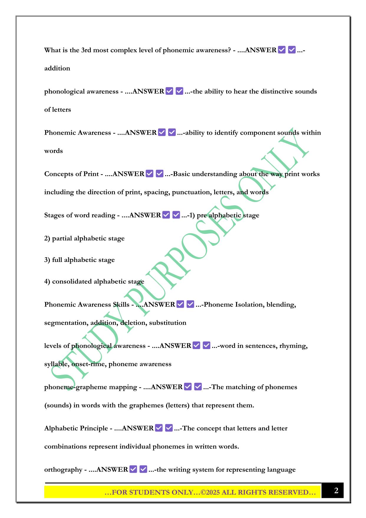 USU ELED 3100 Final 2025 Questions and Answers