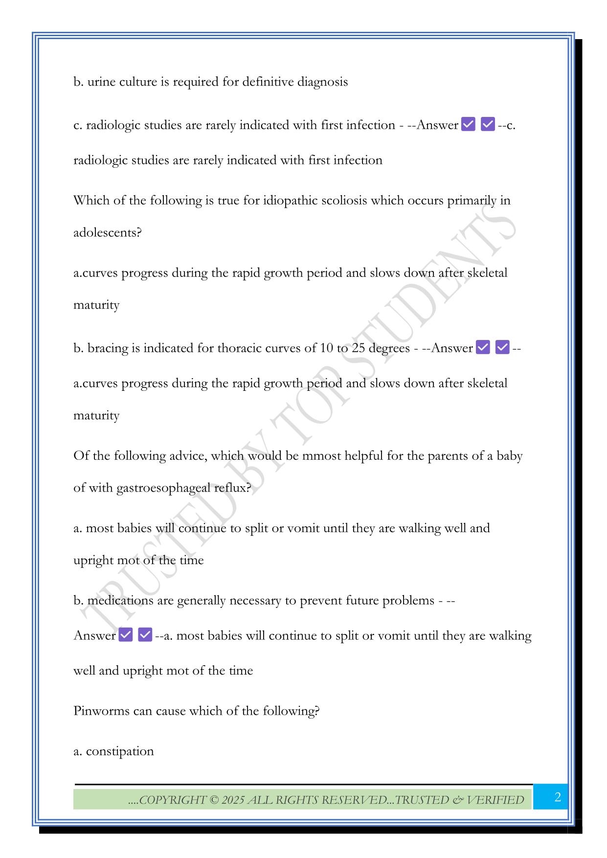 NR 602 Week 3 Quiz 2025 Questions and Answers