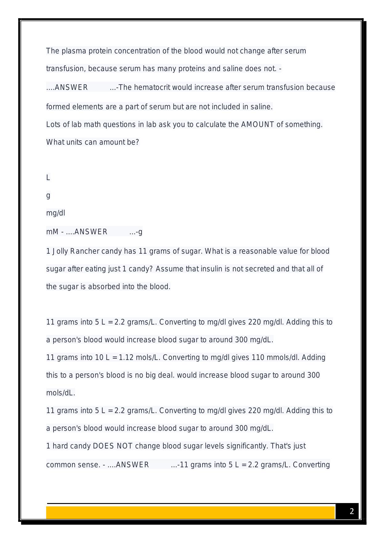 BIO 322 test 3 pre test 2025 Questions and Answers