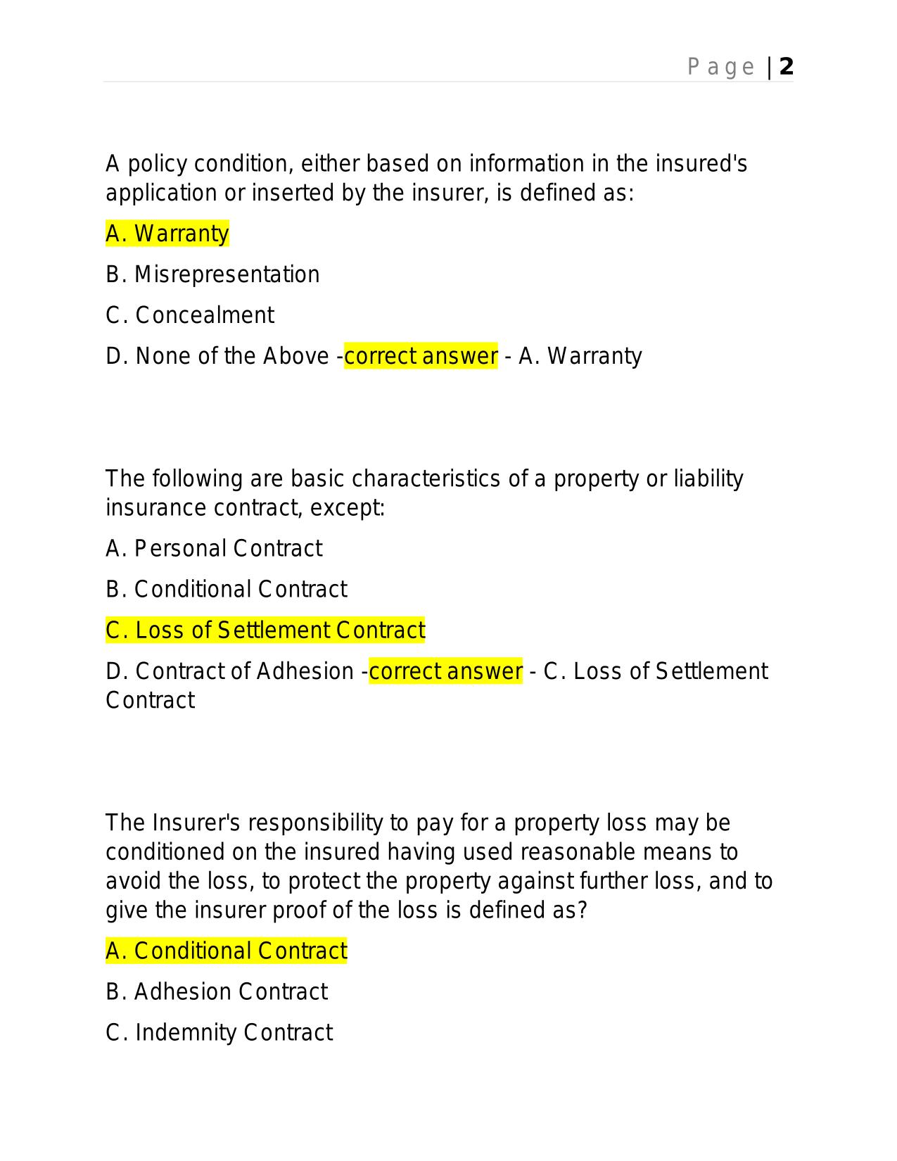 FLORIDA CLAIMS ADJUSTER EXAM 2025 QUESTIONS AND ANSWERS.