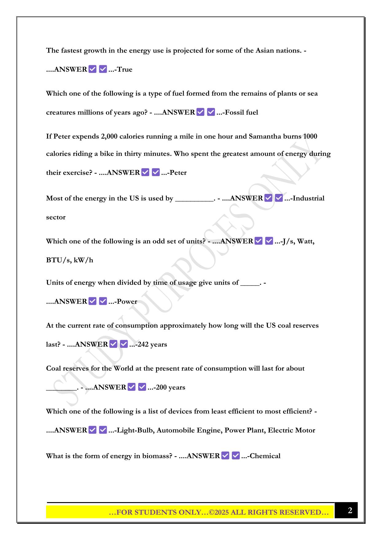 EGEE Final Exam 2025 Questions and Answers