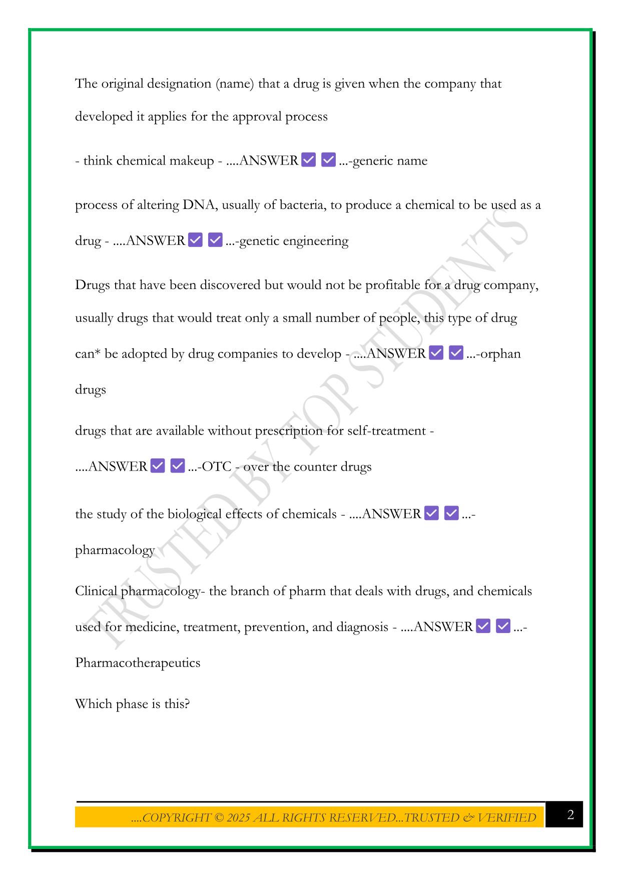 PN 1005 MIDTERM EXAM 2025 QUESTIONS AND ANSWERS