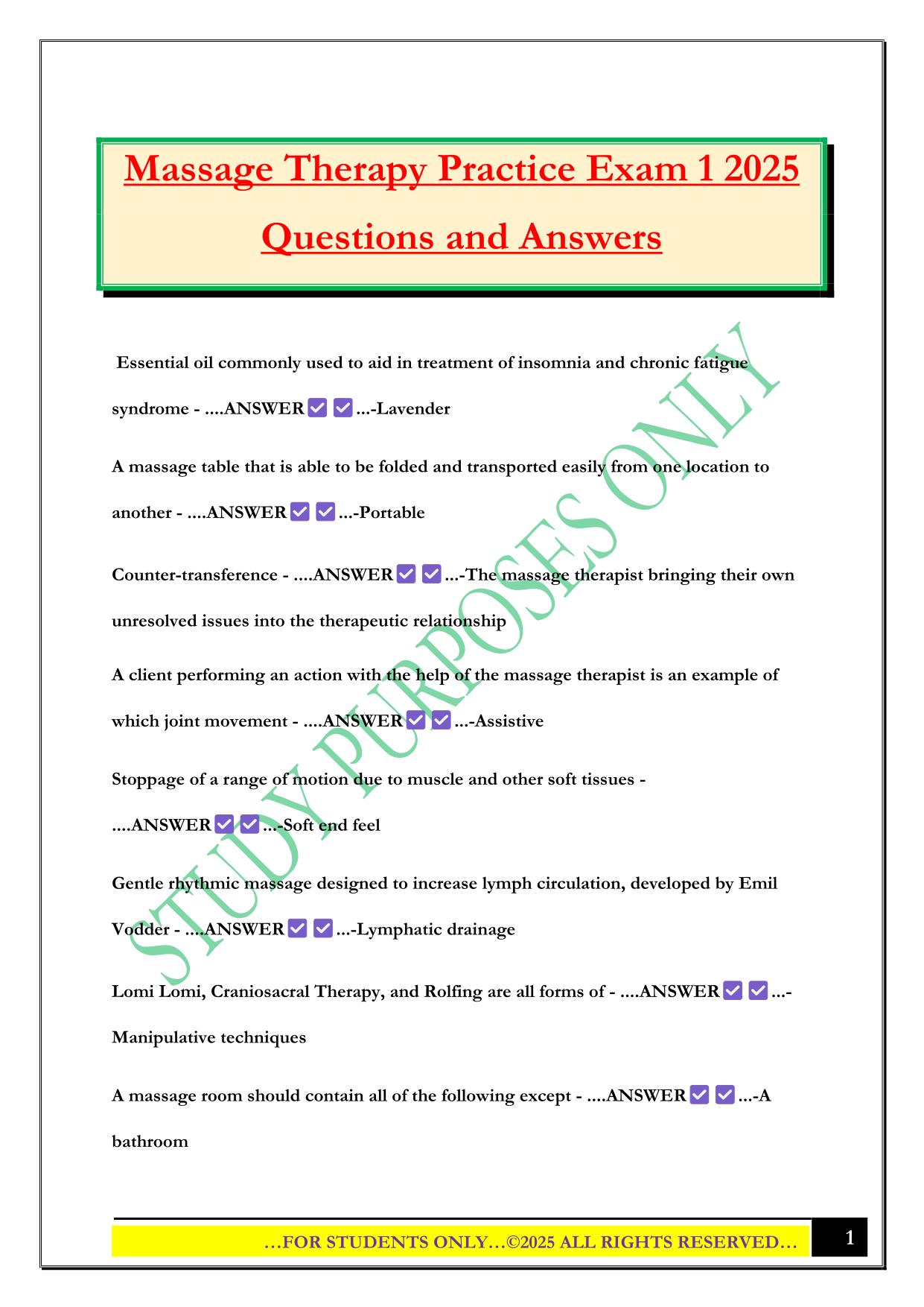 MBLEX Bundled Exams 2025/2026 |Questions and Answers |100% Pass