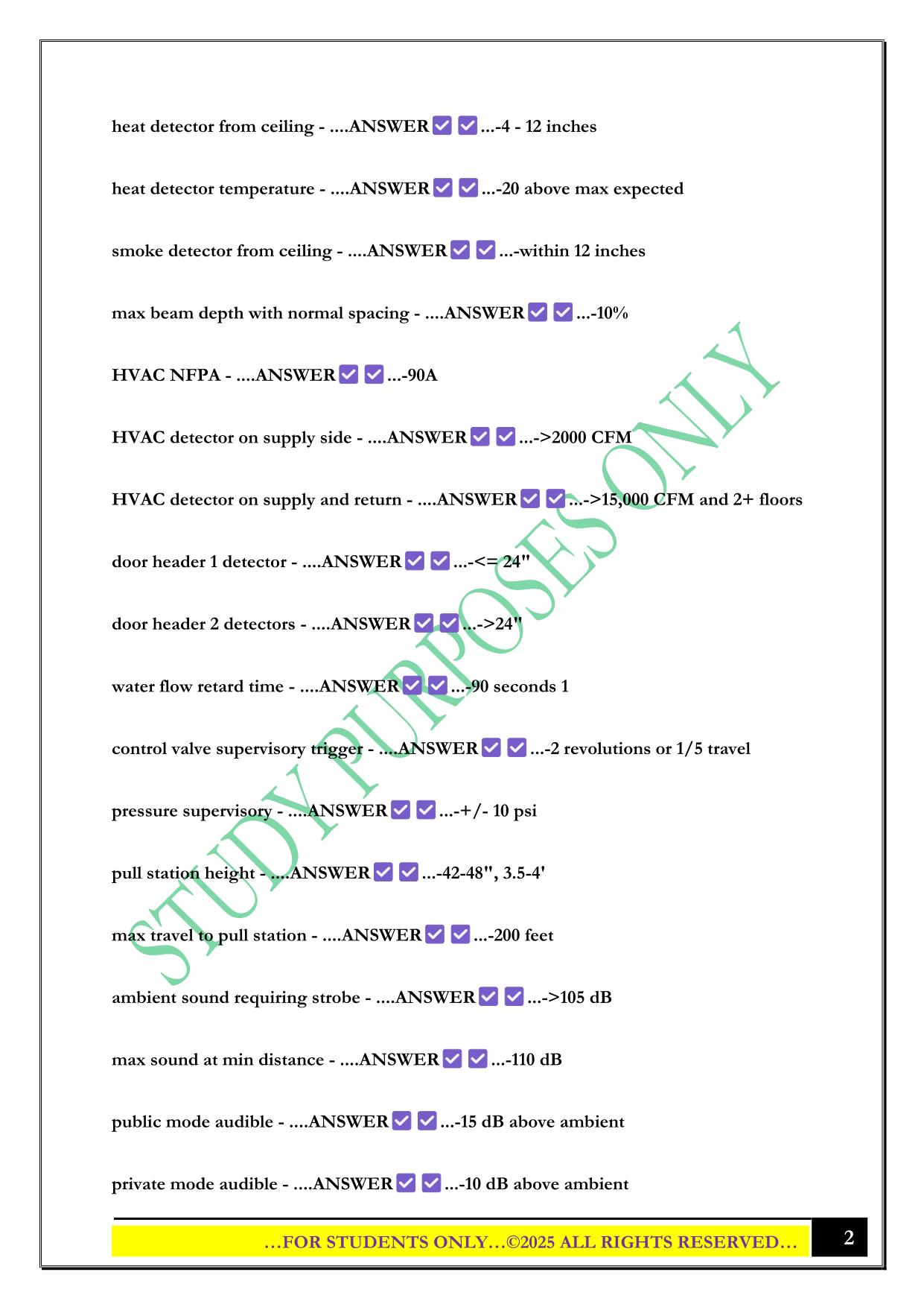 NICET FAS top 100 Exam 2025 Questions and Answers
