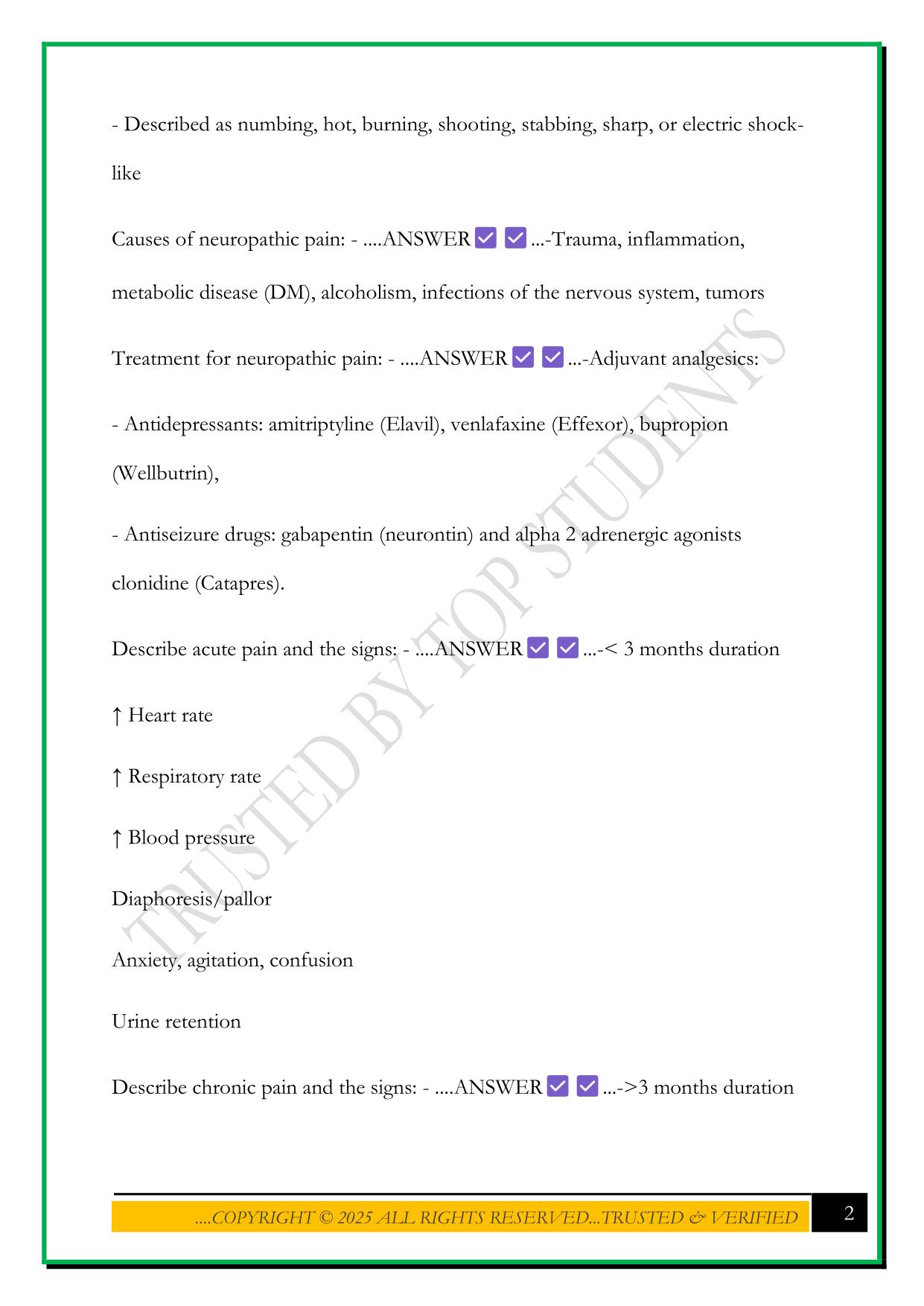 IUPUI BIOPHYSICAL PROCESSES EXAM 1 2025 QUESTIONS AND ANSWERS
