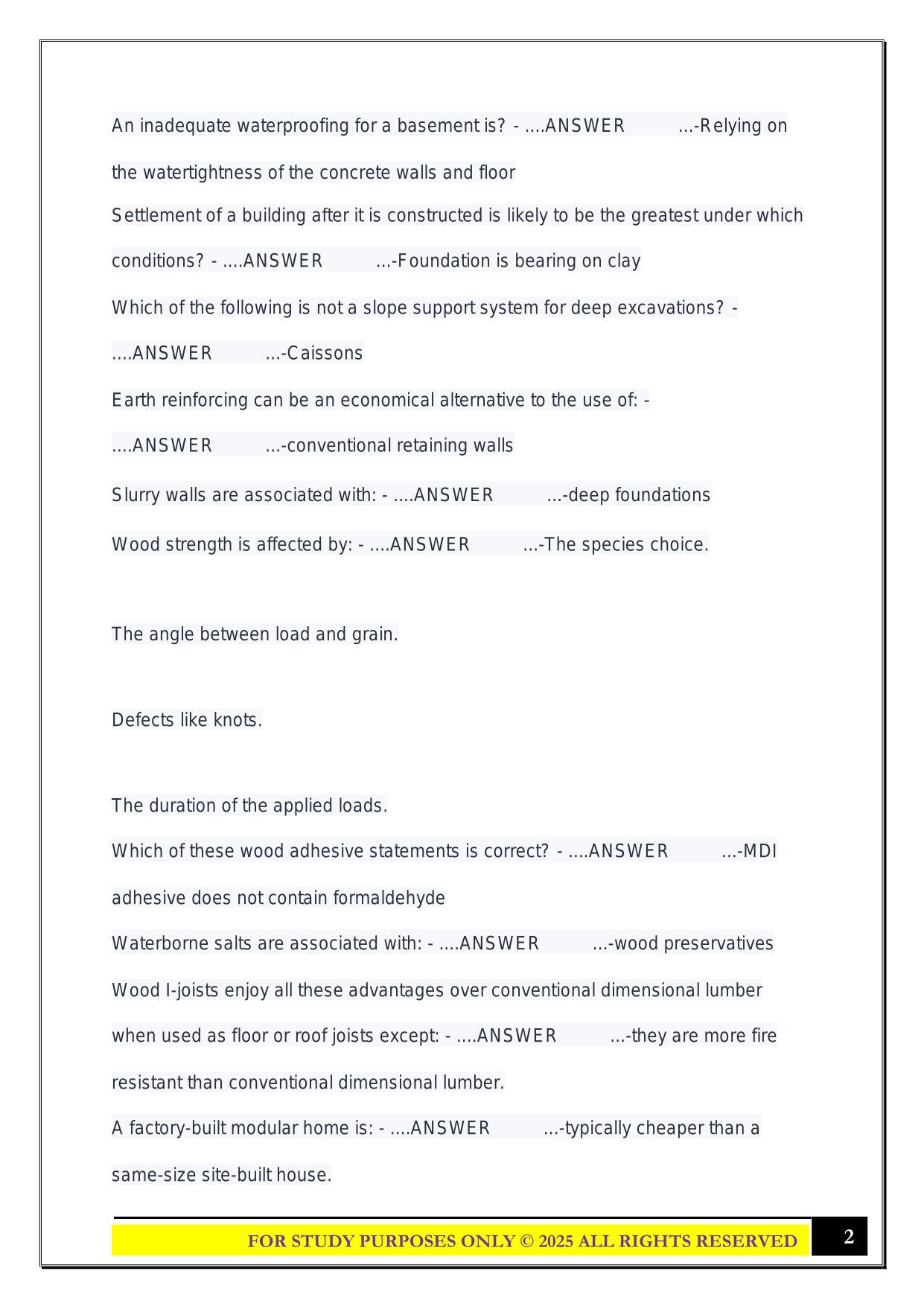TCM EXAM 1 2025 QUESTIONS AND ANSWERS