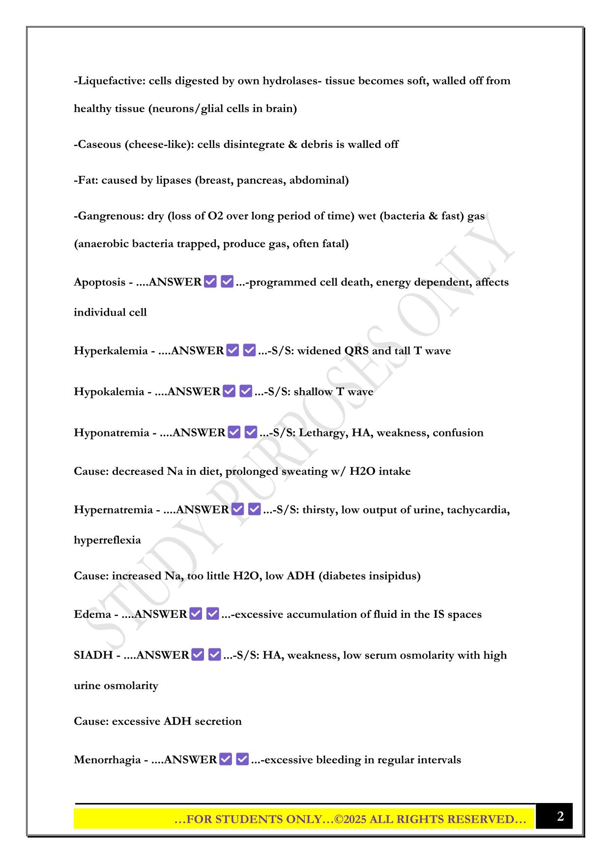 BIO-322 GCU Midterm Exam 2025 Questions and Answers