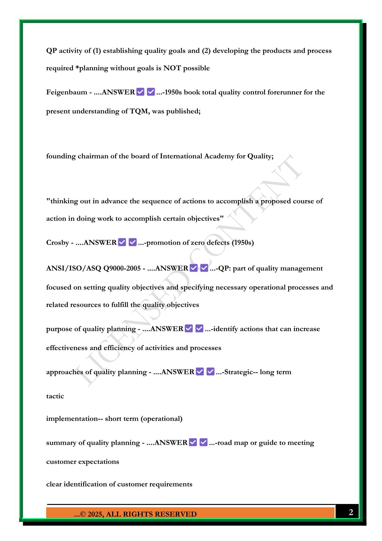 CERTIFICATION CQPA PART 1,2,3,4 2025 QUESTIONS AND ANSWERS