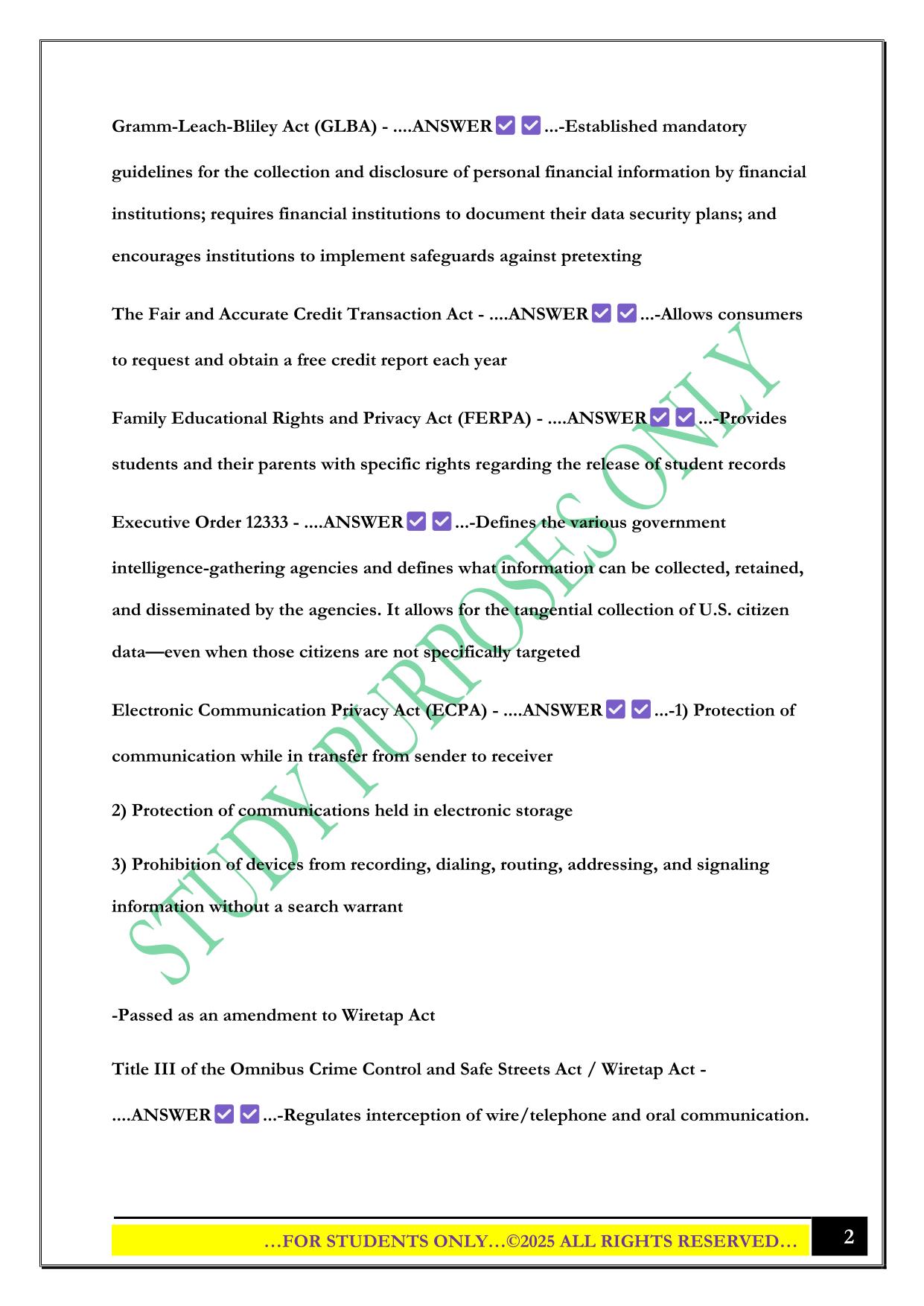 Ethics in Technology D333 Exam 2025 Questions and Answers