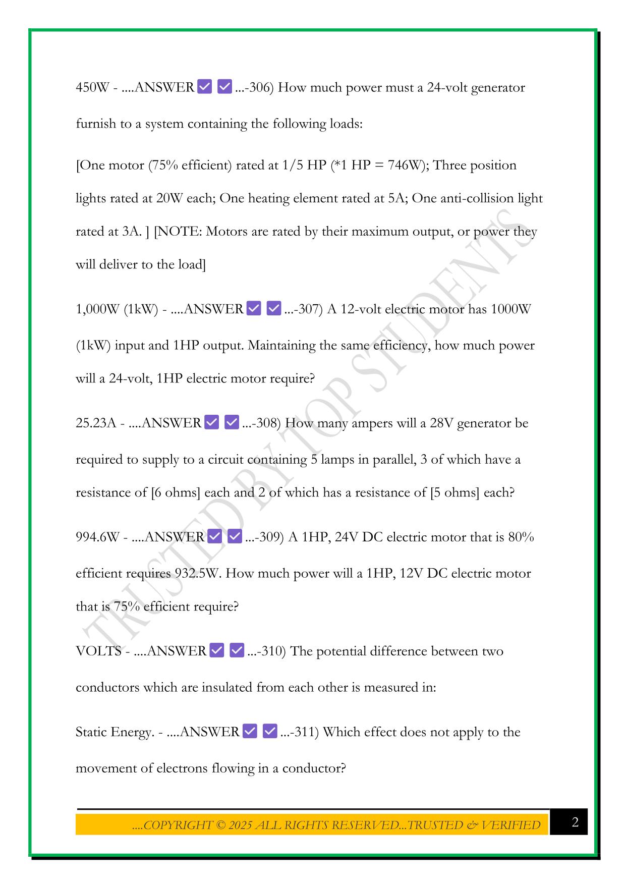AET (NCATT) 301-350 EXAM 2025 QUESTIONS AND ANSWERS