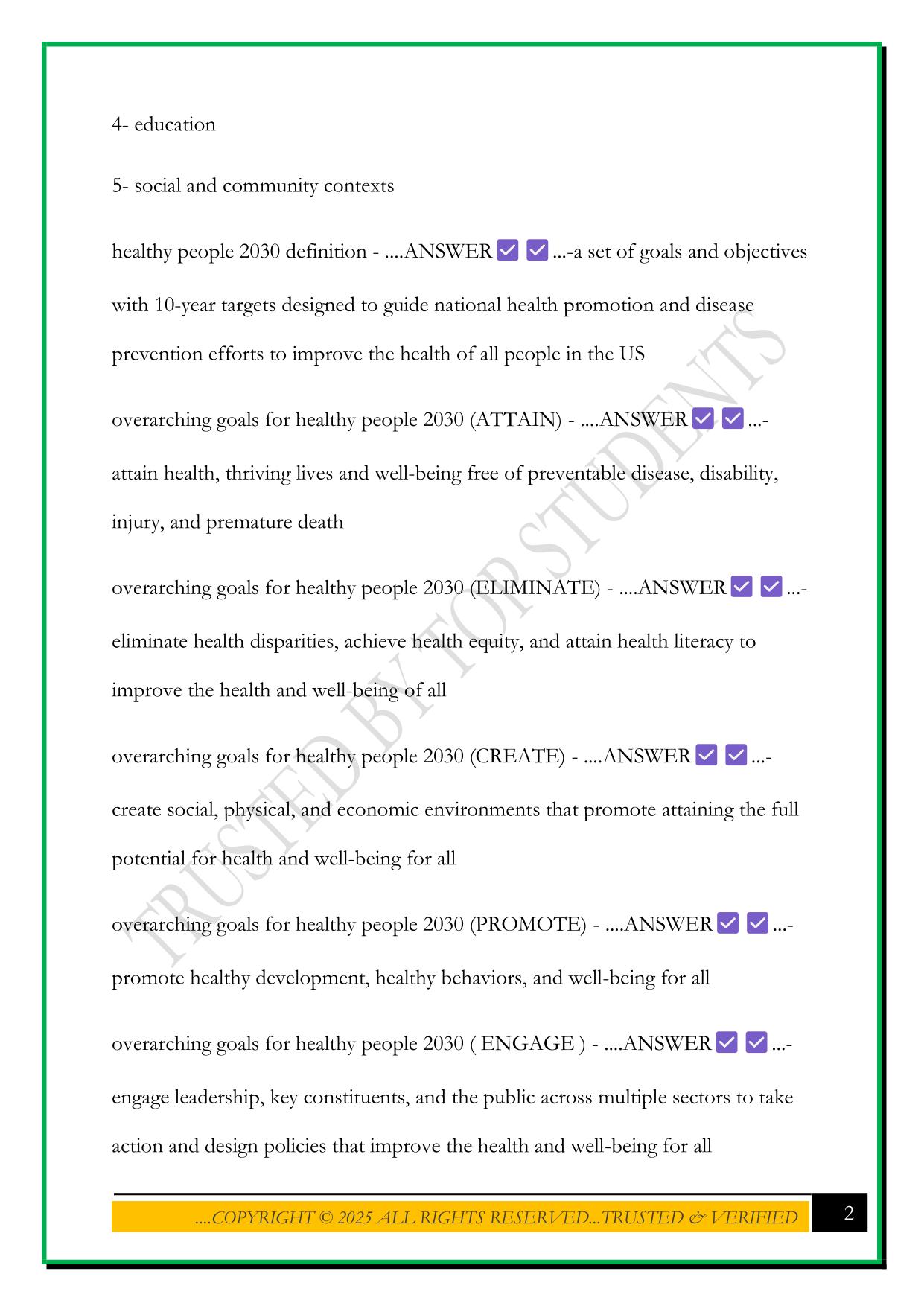 B234 EXAM 1 2025 QUESTIONS AND ANSWERS