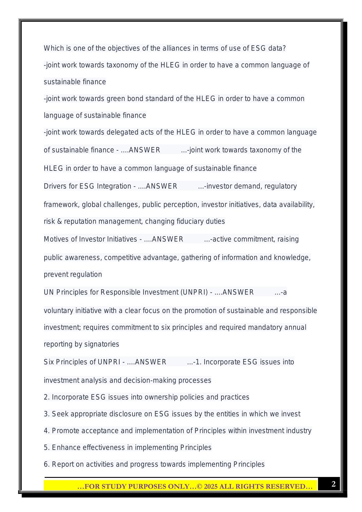CESGA Exam Questions with Correct Answers