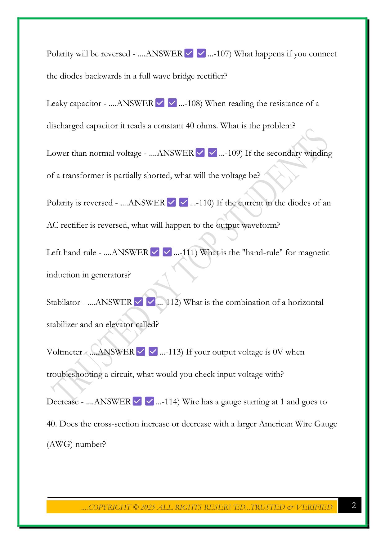 AET (NCATT) 101 – 150 EXAM 2025 QUESTIONS AND ANSWERS