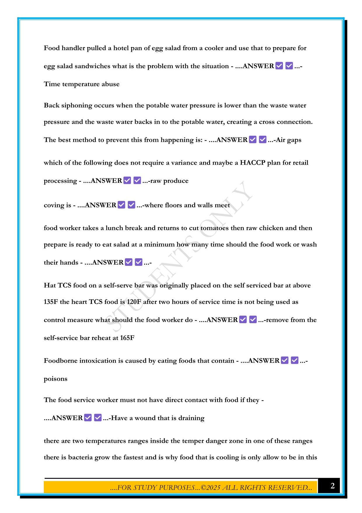 TAP SERIES TEST THINGY 2025 QUESTIONS AND ANSWERS