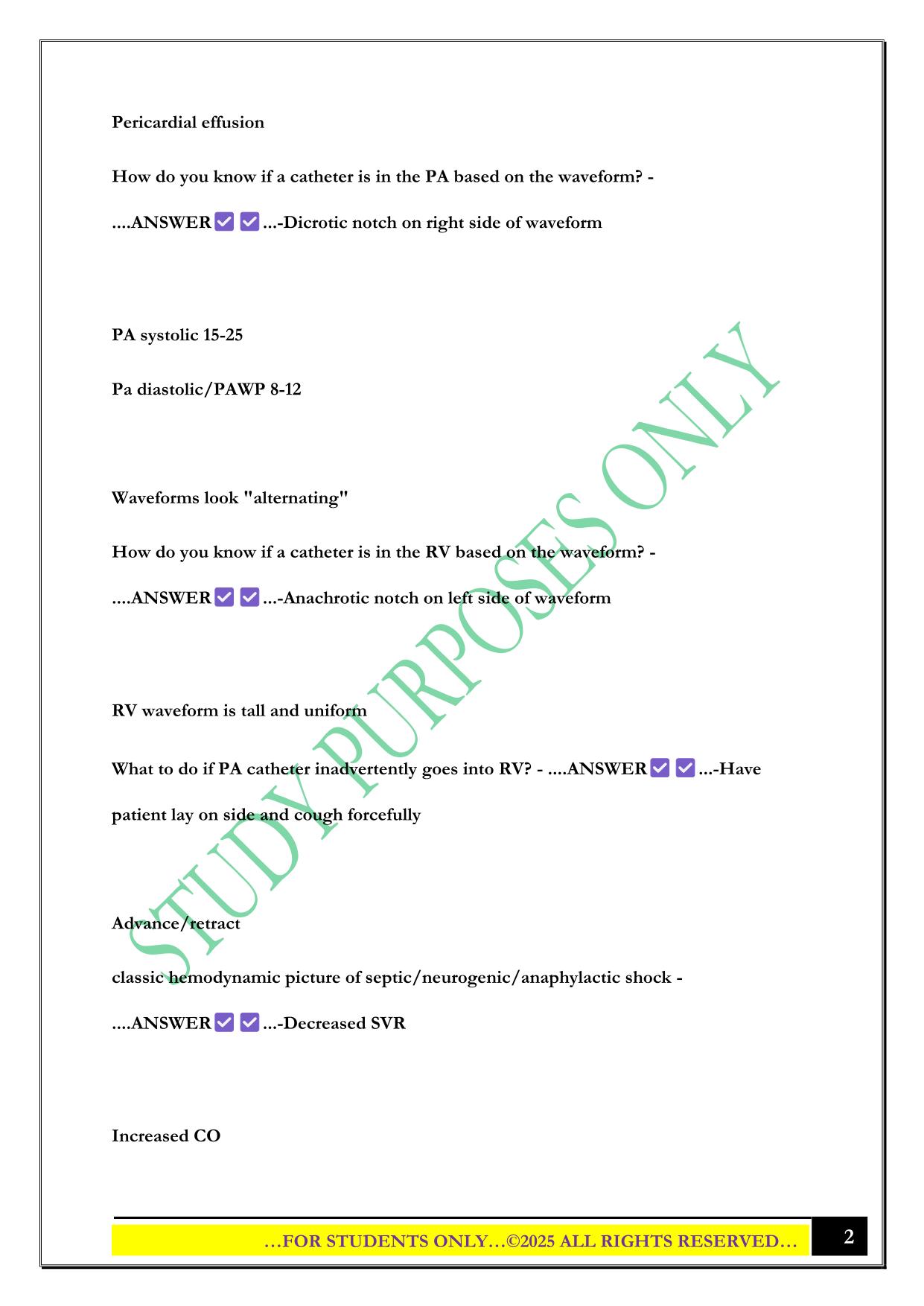 CFRN Review 2025 Questions and Answers