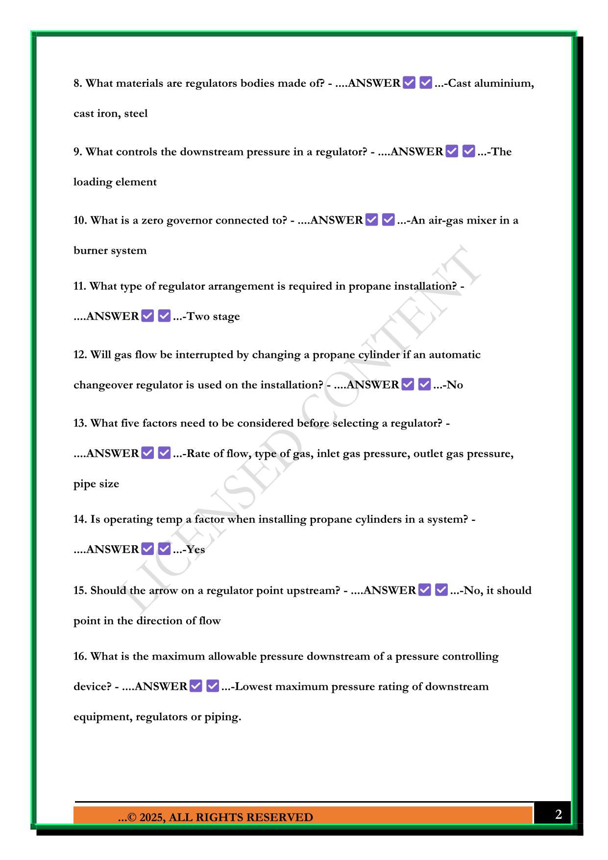 GAS 2 LICENSE PRACTICE EXAM 2025 QUESTIONS AND ANSWERS