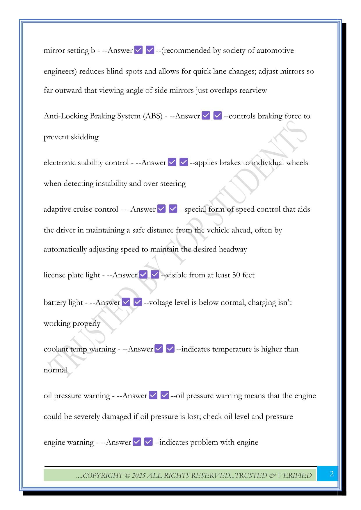 class e knowledge exam (florida) 2025 Questions and Answers