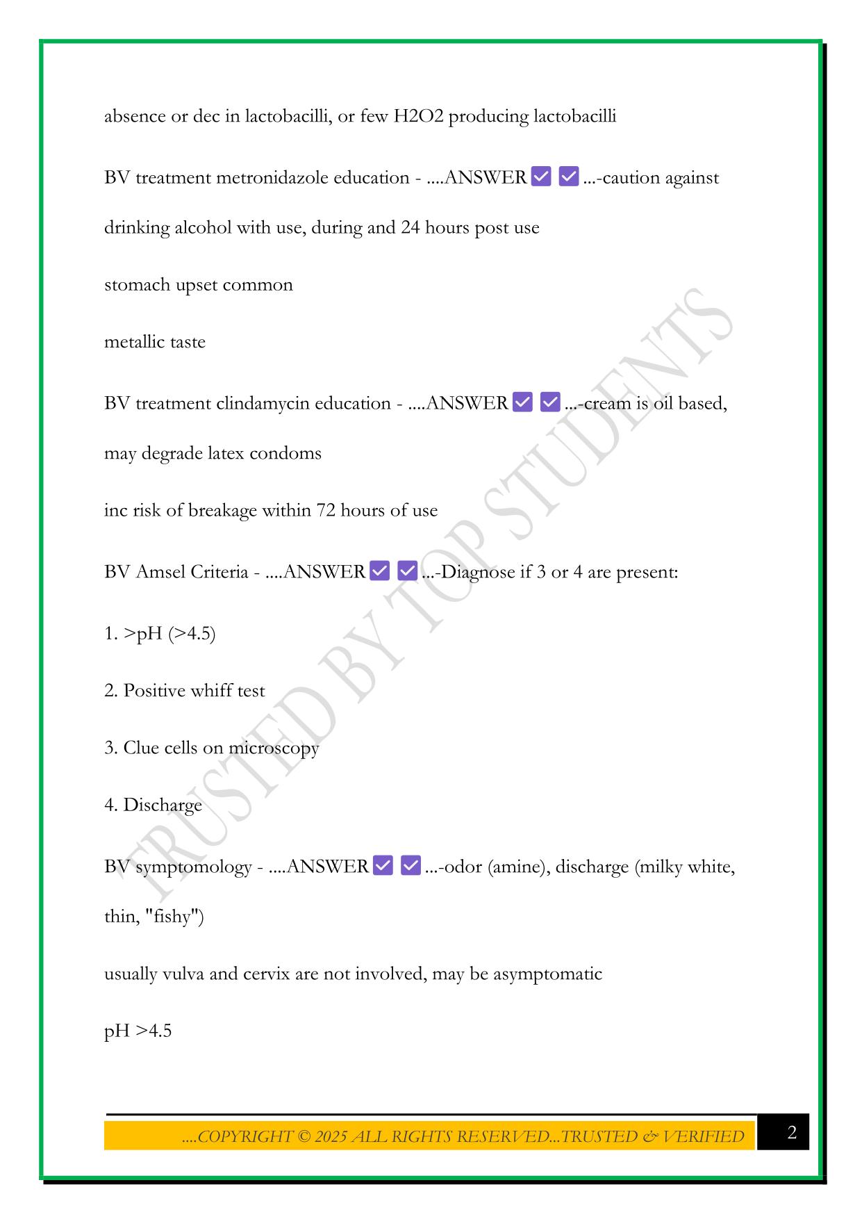 NURS 546: MIDTERM STUDY SET EXAM 2025 QUESTIONS AND ANSWERS