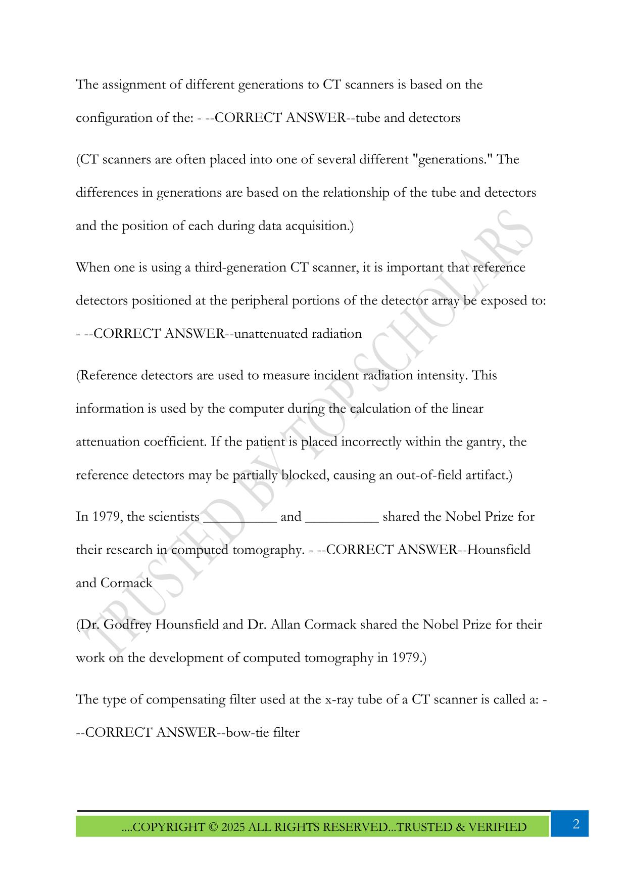 Mosby's Exam Review Image Production 2025 Questions and Answers