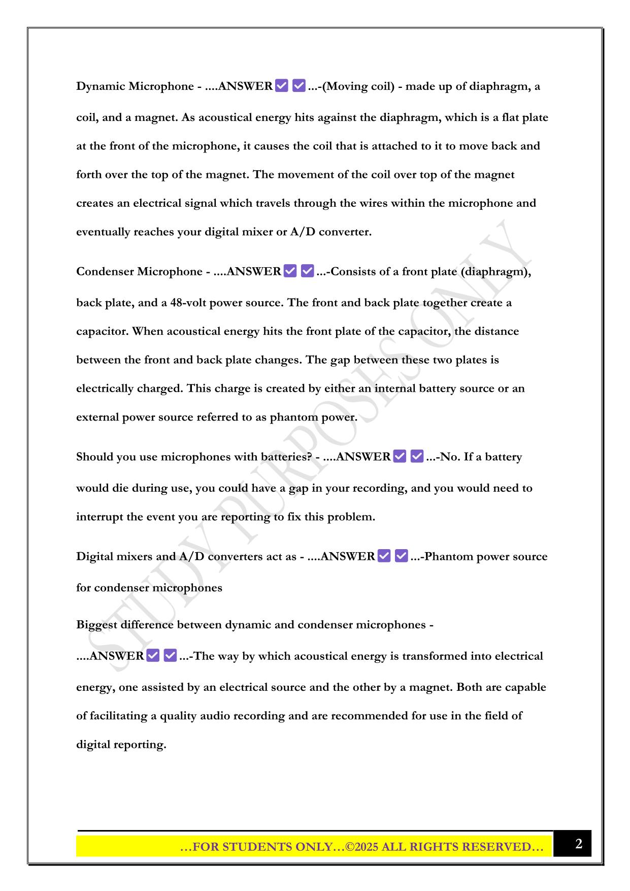 AAERT CER Exam 2025 Questions and Answers